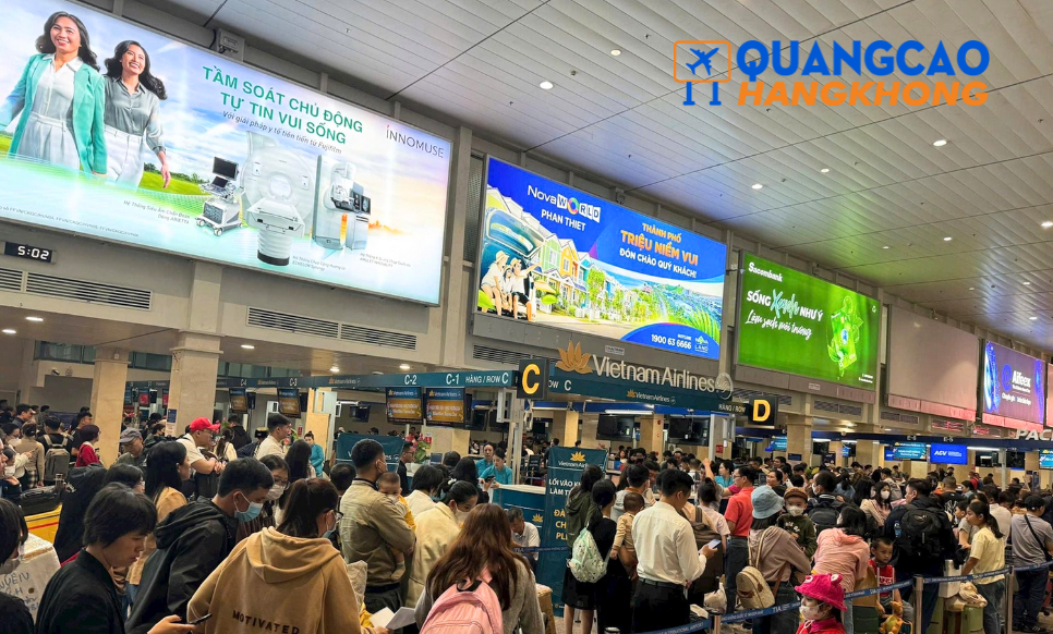 Quảng cáo sân bay Phú Bài giúp thu hút được sự chú ý từ lượng lớn khách hàng