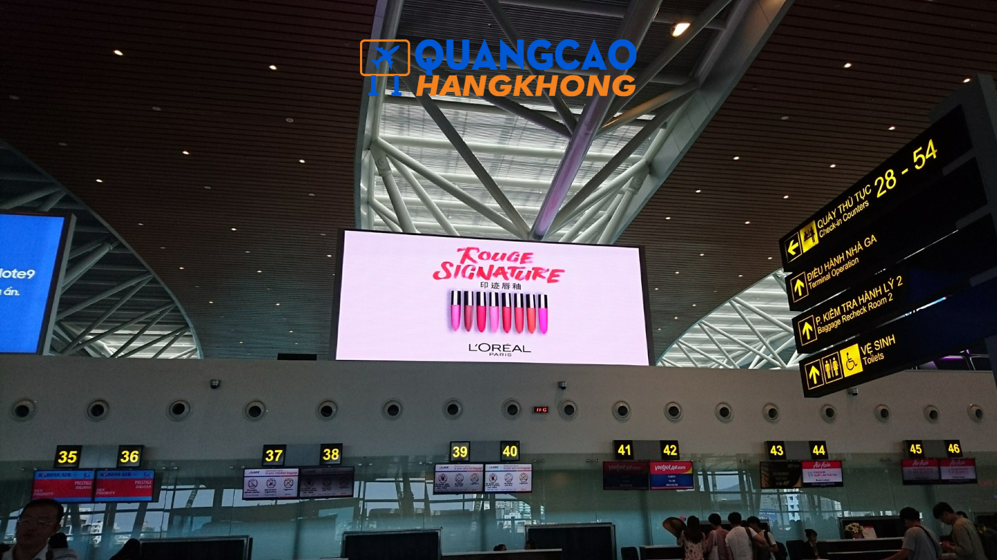 Quảng cáo màn hình LED tại sân bay