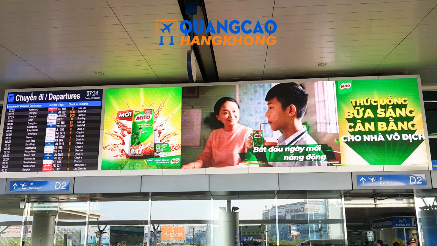 Quảng cáo sân bay nổi bật trong không gian ít cạnh tranh