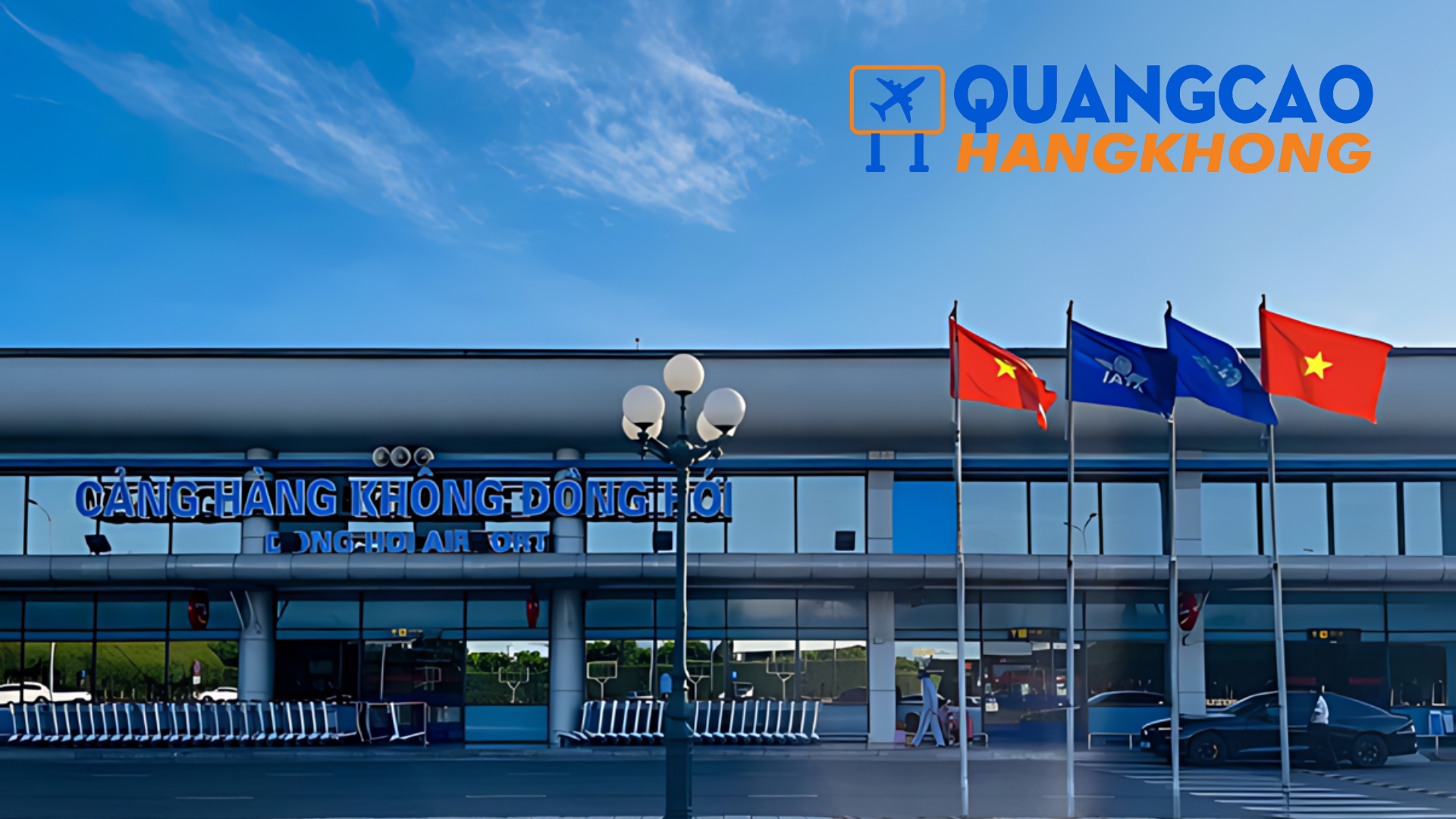 Sân bay Đồng Hới là “mảnh đất vàng” để các thương hiệu tiếp thị, quảng cáo