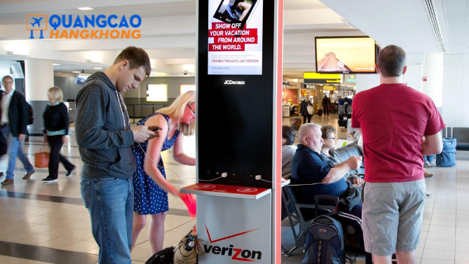 Quảng cáo tại trạm sạc, phát wifi