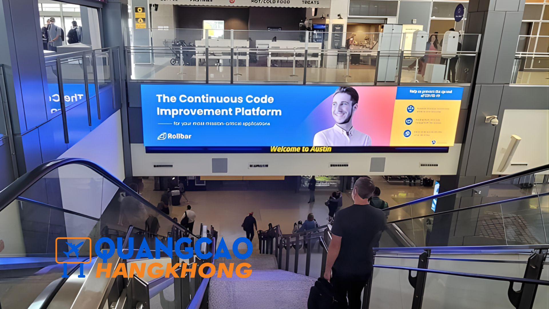 Quảng cáo sân bay là hình thức truyền thông thương hiệu được triển khai trong khu vực sân bay