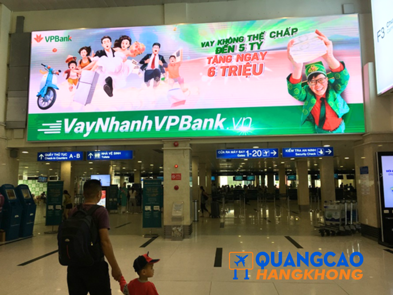 Quảng cáo màn hình LED/LCD sân bay Phù Cát
