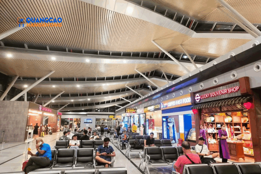 Quảng cáo màn hình LED sân bay Côn Đảo tại khu vực phòng chờ