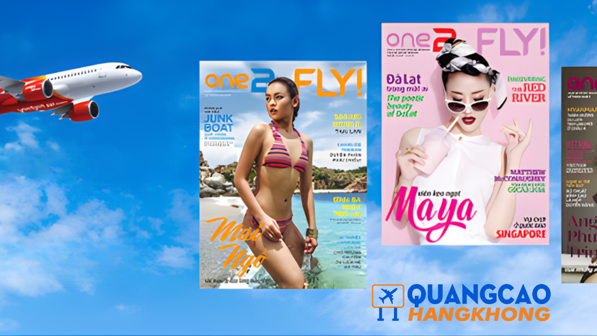 Quảng cáo trên tạp chí One2Fly của Vietjet