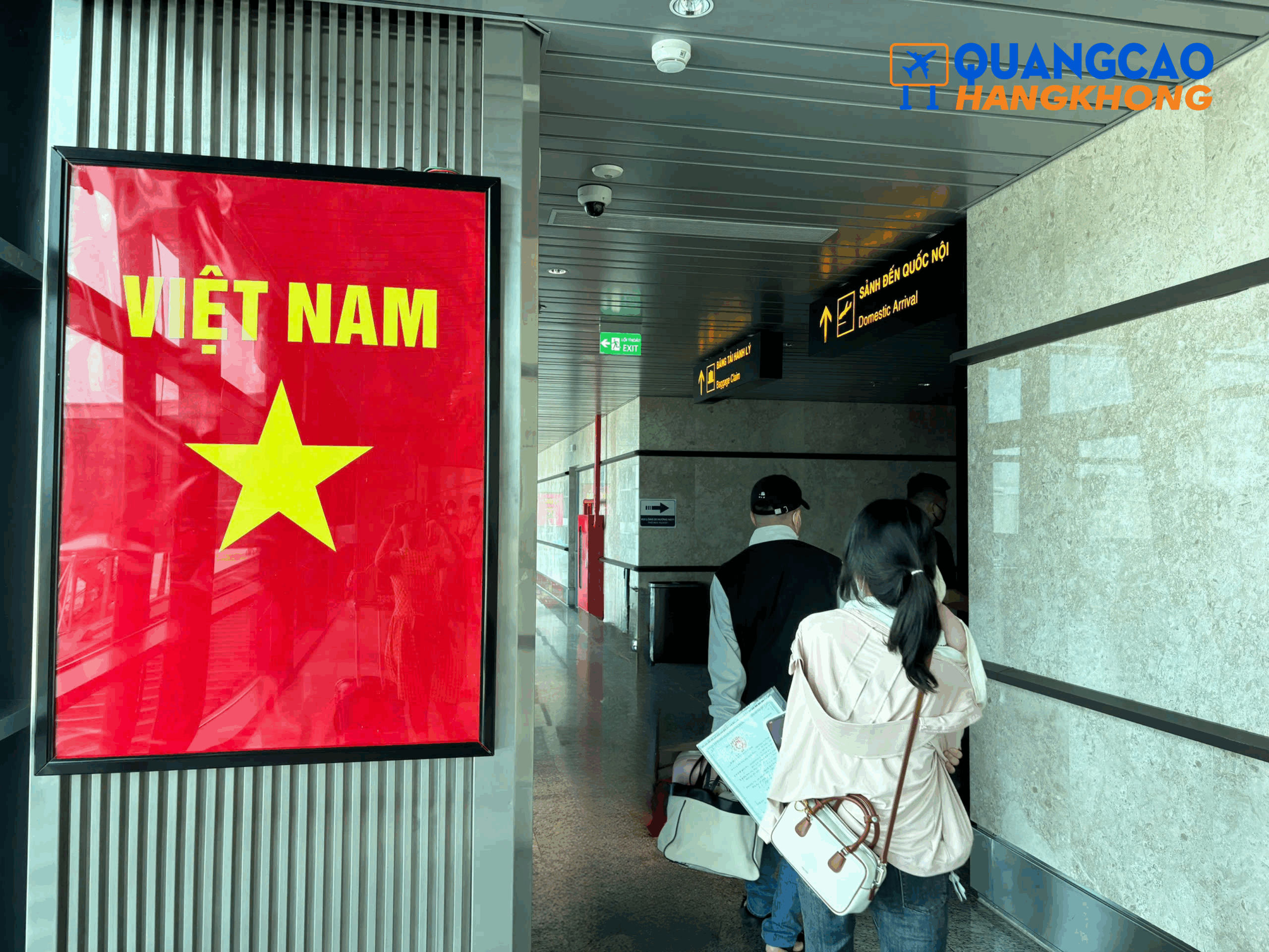 Khu vực hành lang chung ga đến sân bay Phú Bài