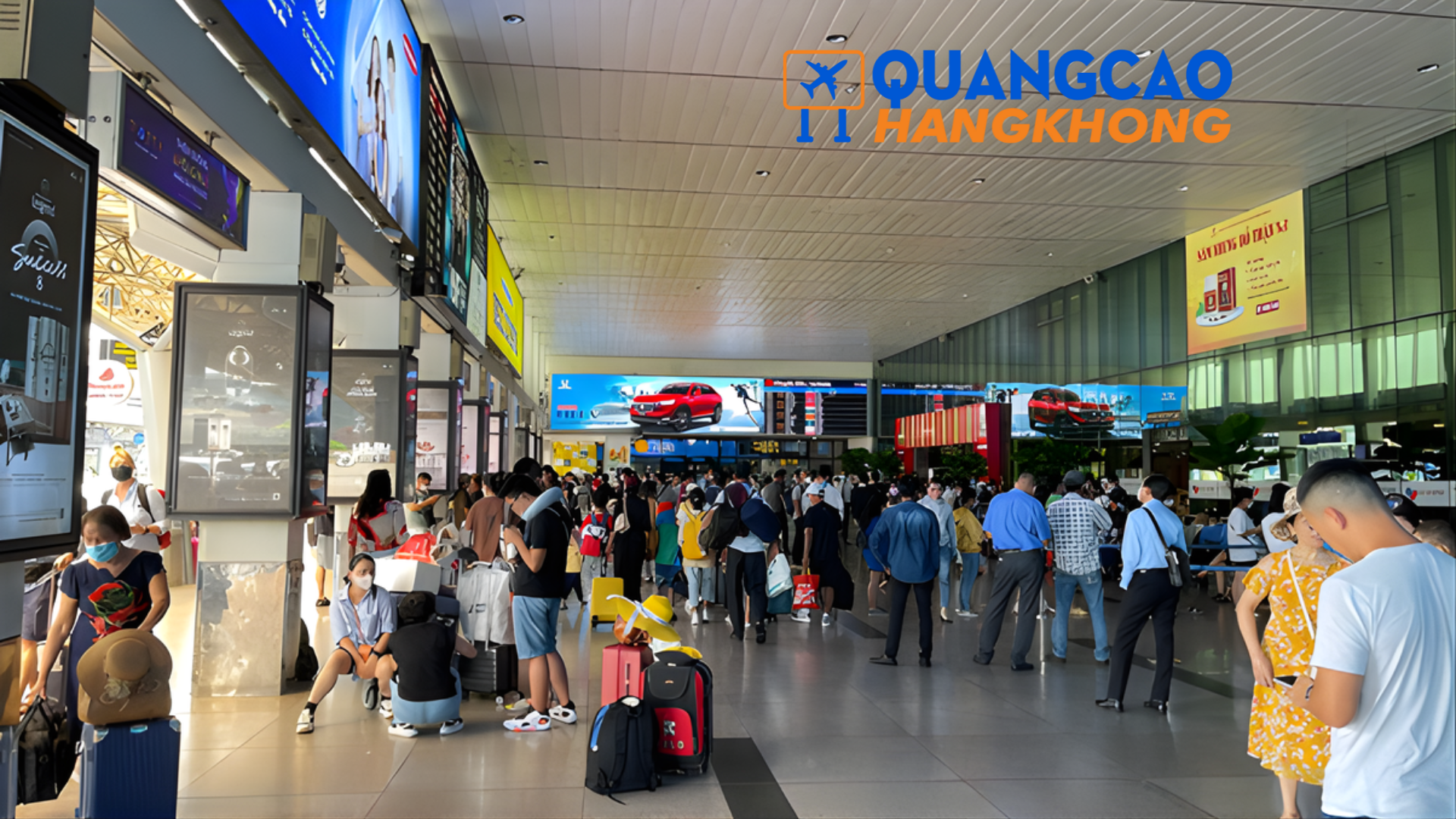 Quảng cáo màn hình LED sân bay