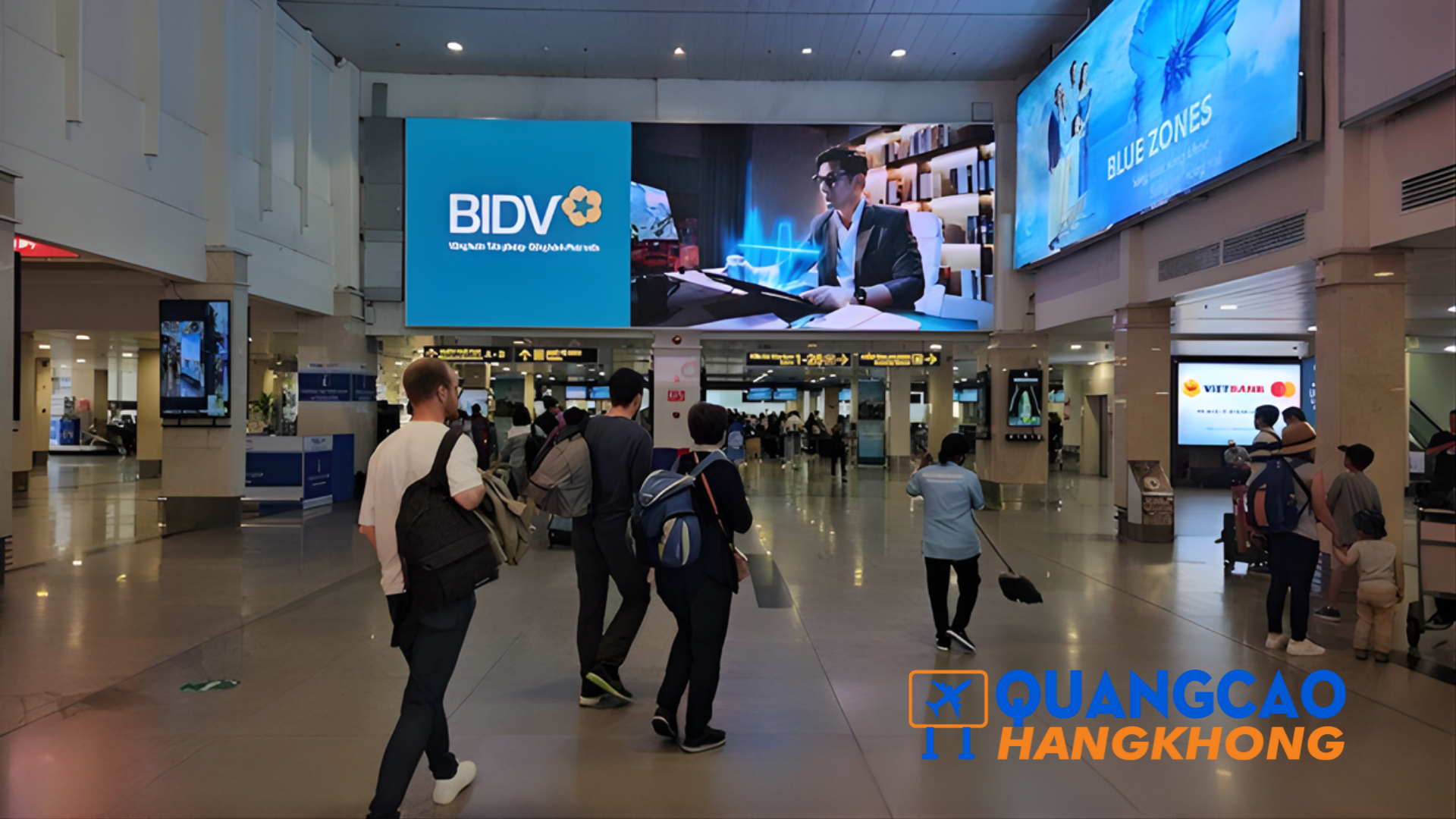 Quy trình triển khai quảng cáo màn hình LED sân bay 