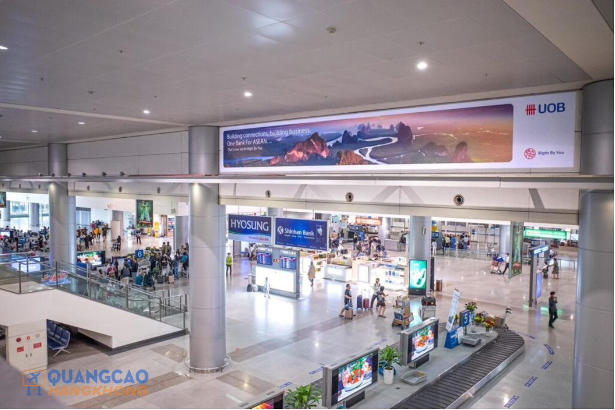 Quảng cáo màn hình LED sân bay Long Thành tại khu vực băng chuyền hành lý giúp thương hiệu ghi dấu ấn trước khi khách rời sân bay