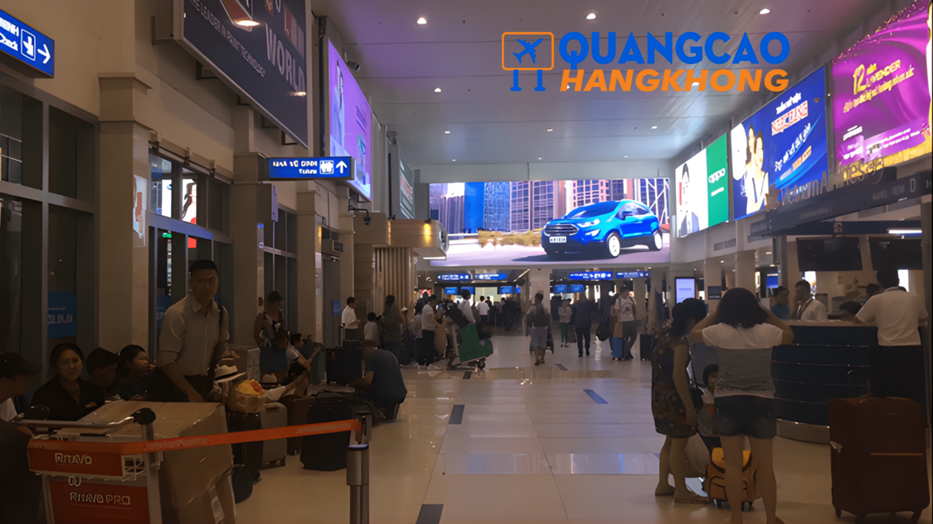 Tận dụng tiềm năng quảng cáo tại sân bay Tân Sơn Nhất