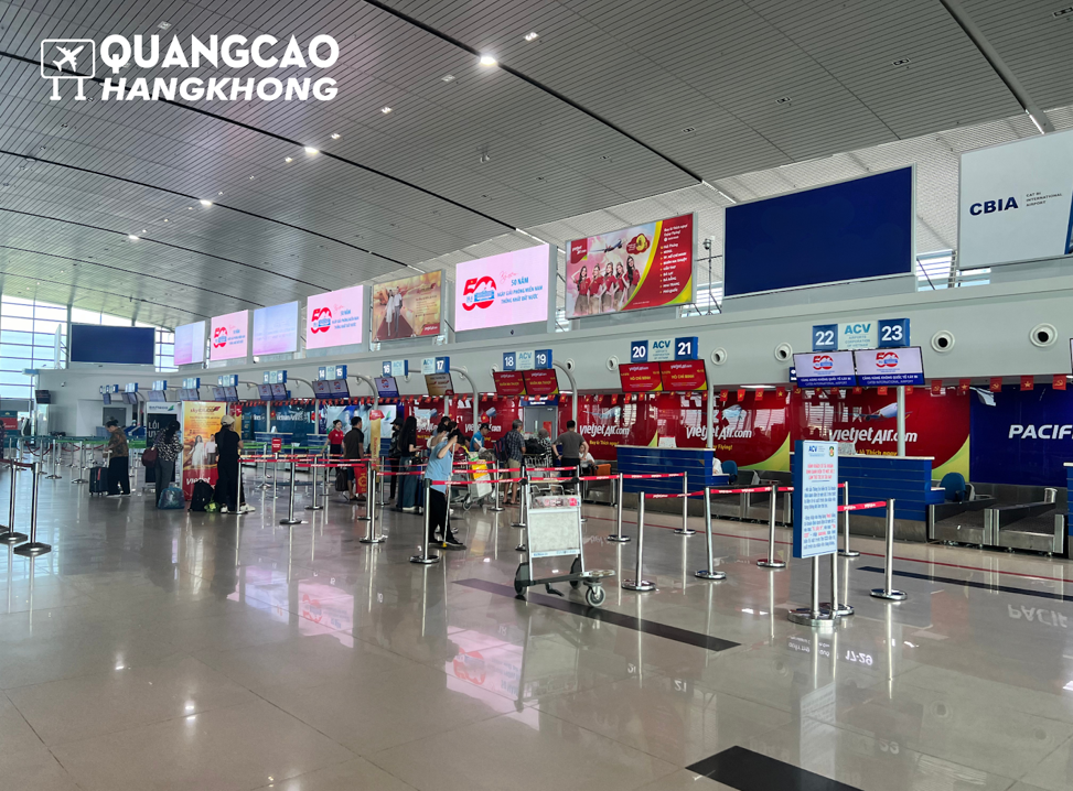 Khu vực làm thủ tục check-in sân bay Cát Bi