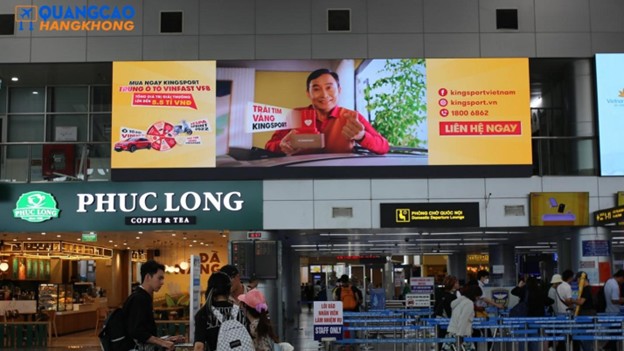 Quảng cáo màn hình LED khu vực kiểm tra an ninh