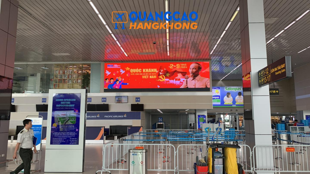 Quảng cáo màn hình LED sân bay Rạch Giá ở khu vực an ninh soi chiếu