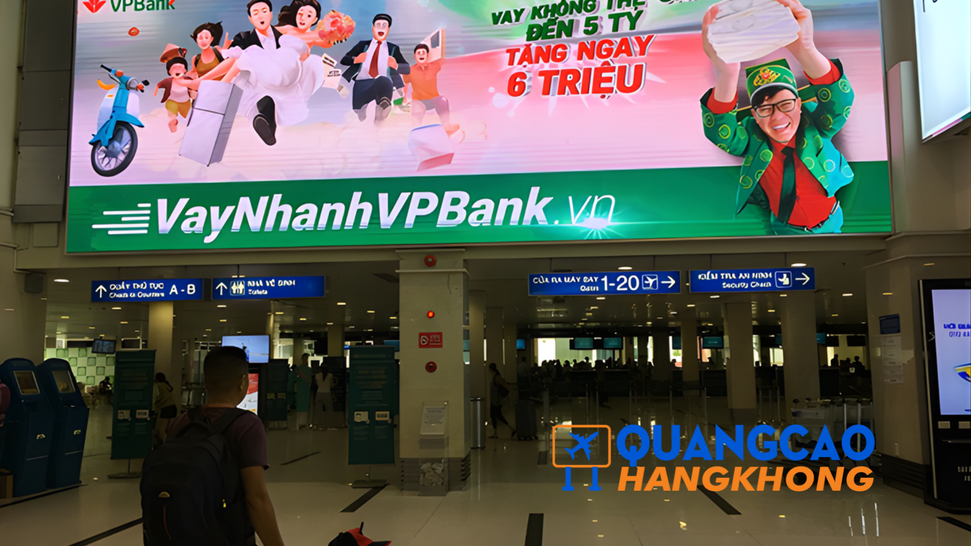 Biển hộp đèn quảng cáo tại sân bay Phú Quốc giúp thương hiệu nổi bật và dễ dàng thu hút sự chú ý của hành khách