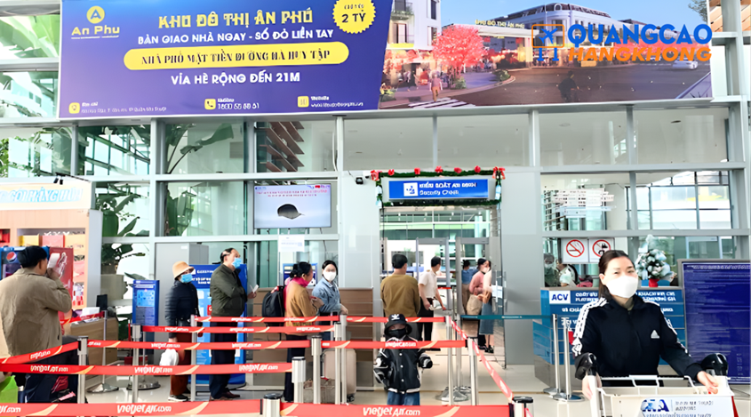 Khu vực soi chiếu an ninh tại sân bay Buôn Ma Thuột