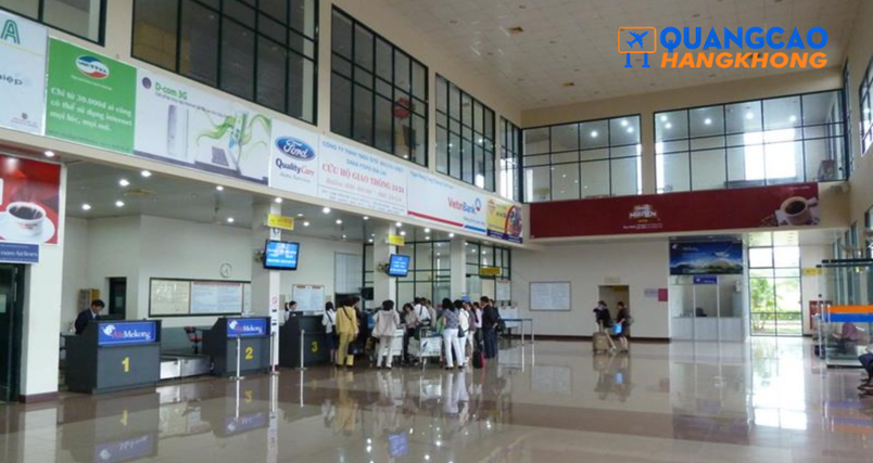 Quảng cáo màn hình LED sân bay Pleiku tại khu vực Check-in