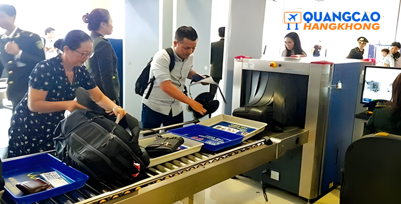 Khu vực soi chiếu an ninh tại sân bay