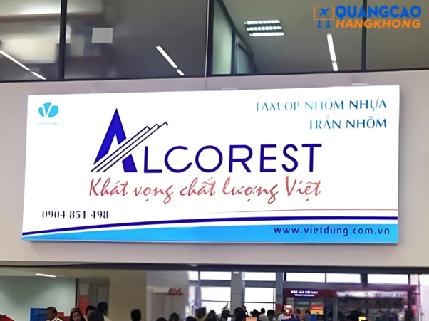 Quy trình triển khai biển hộp đèn quảng cáo sân bay Liên Khương