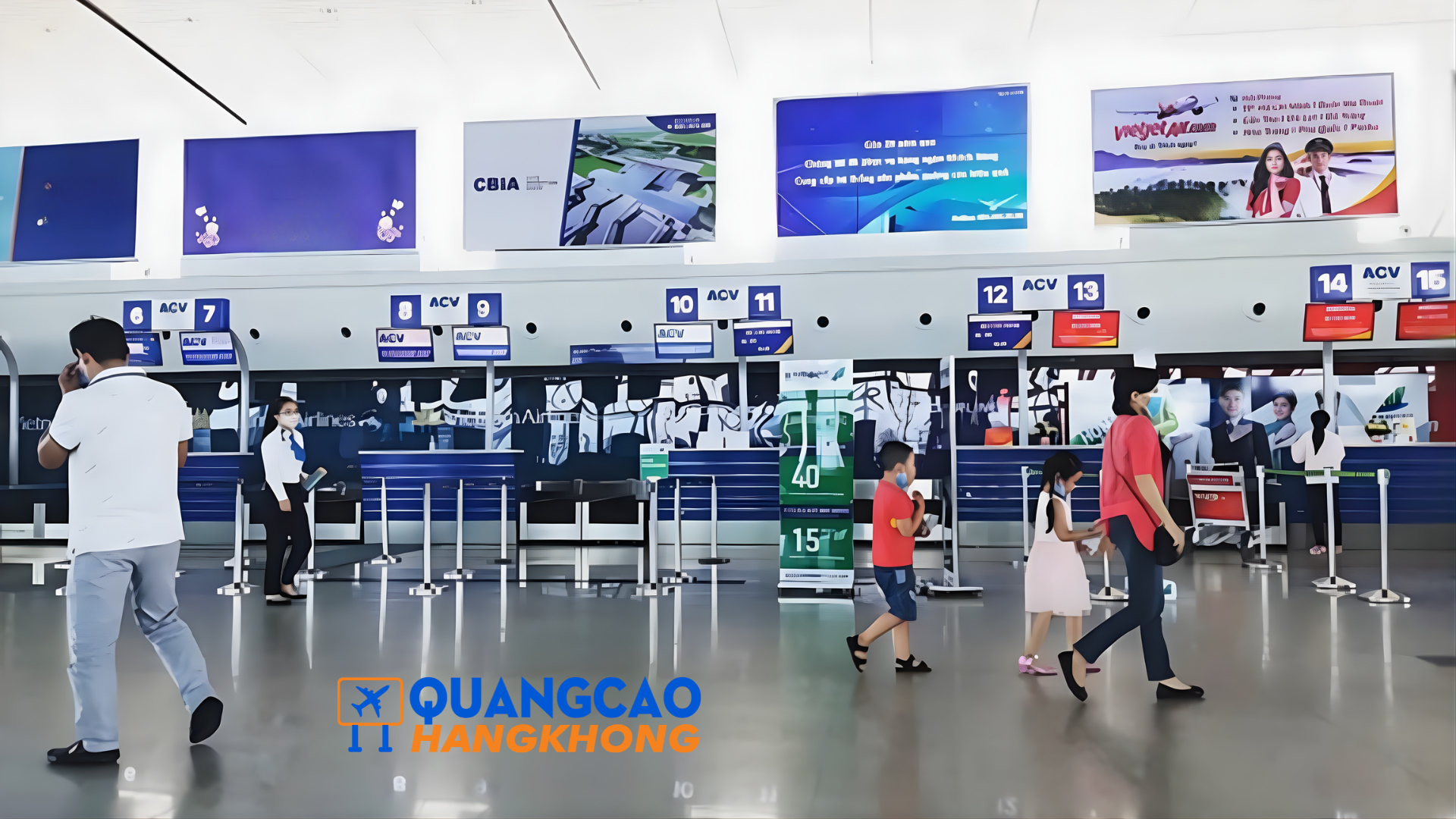 Quy trình triển khai biển hộp đèn quảng cáo sân bay Cát Bi