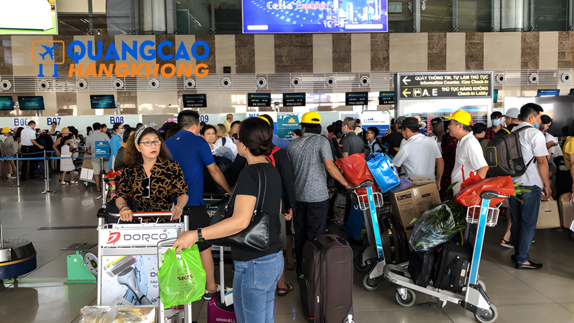 Quy trình quảng cáo biển hộp đèn sân bay Vân Đồn