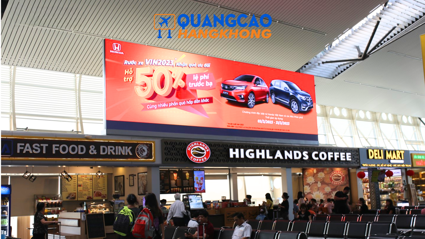 Màn hình LED khu vực cửa ra tàu bay