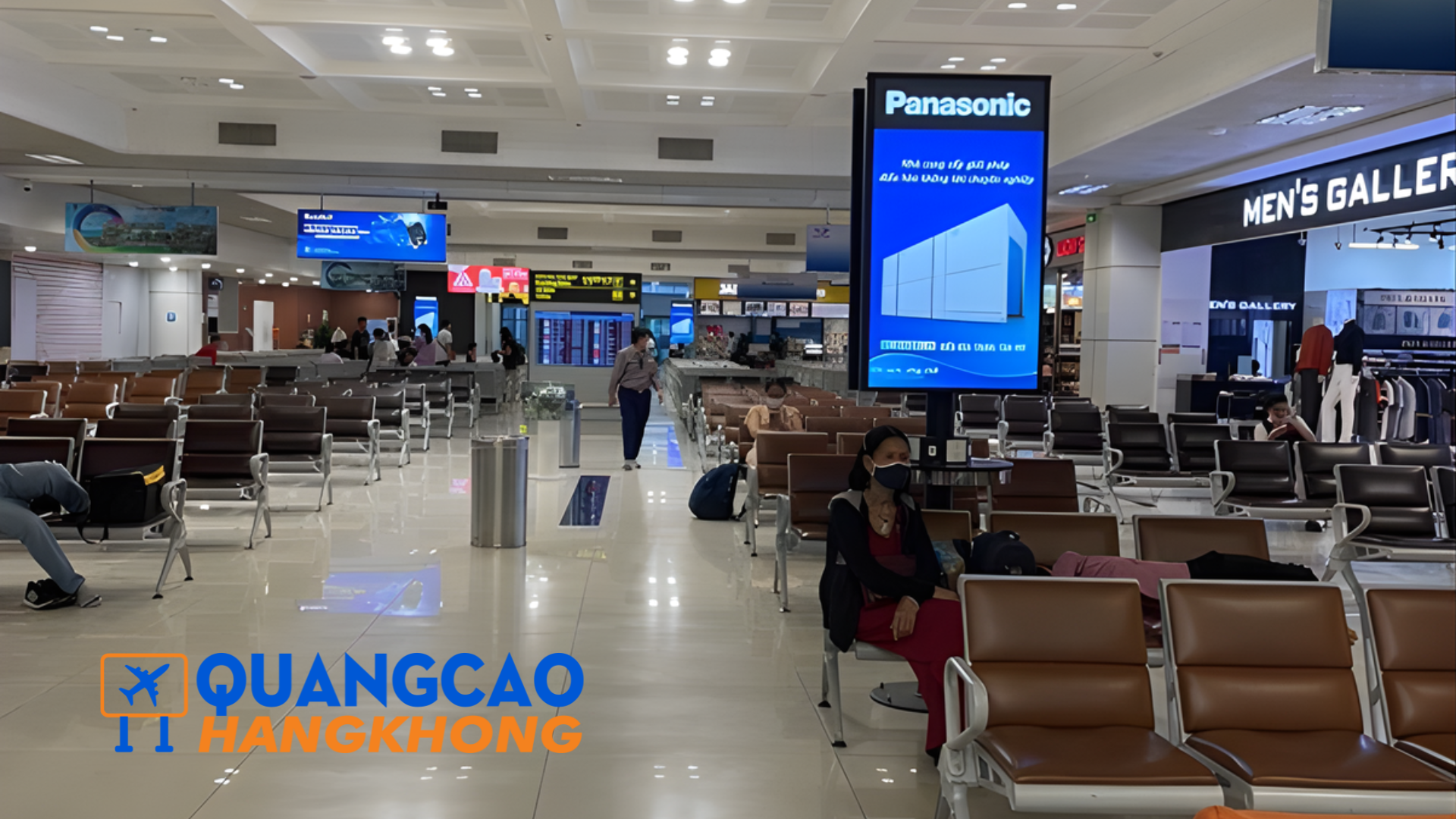 Quảng cáo biển hộp đèn tại khu vực phòng chờ