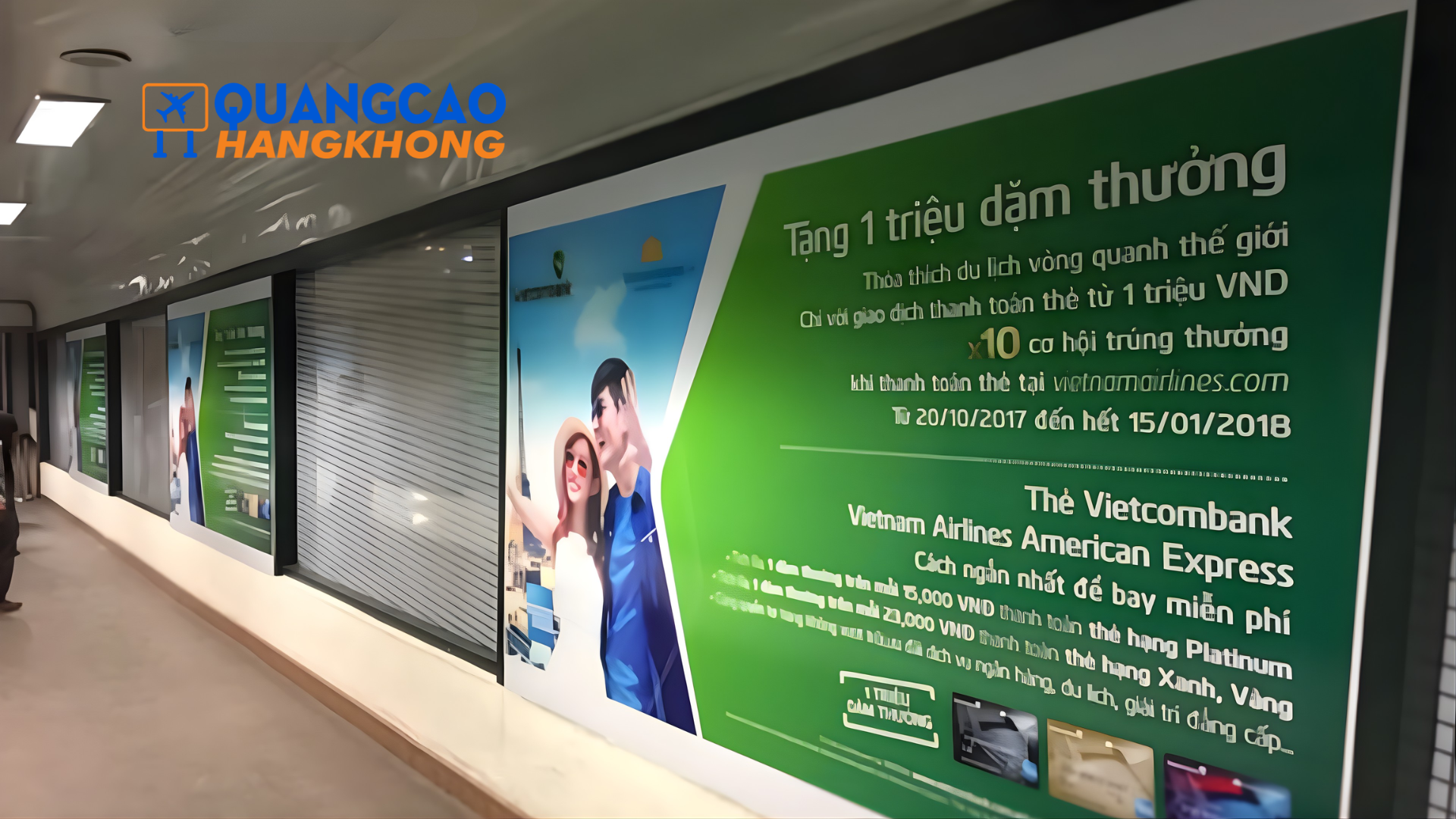 Quảng cáo biển hộp đèn khu vực cổng ra sân bay