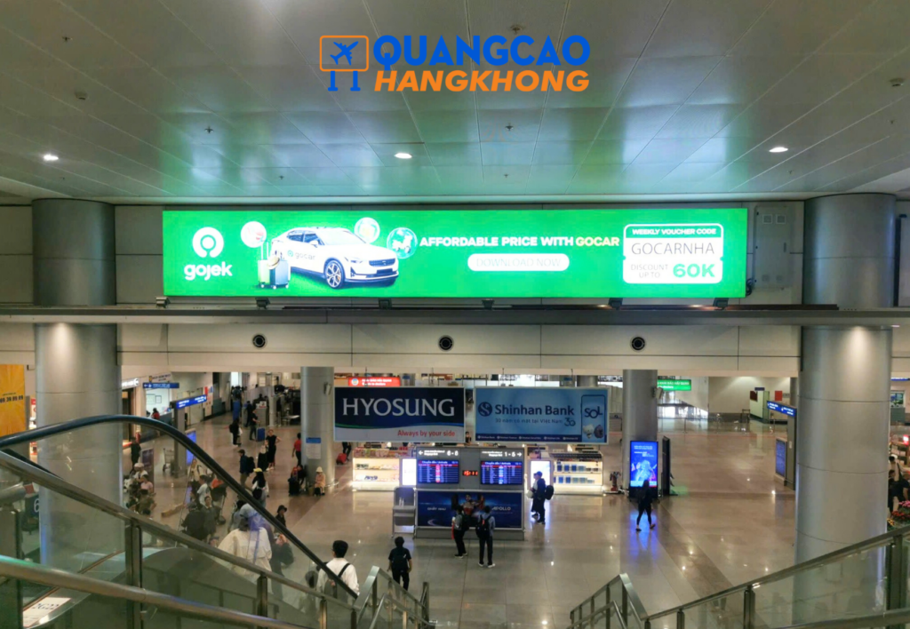 Biển hộp đèn quảng cáo sân bay Cà Mau nổi bật, thu hút sự chú ý của khách hàng