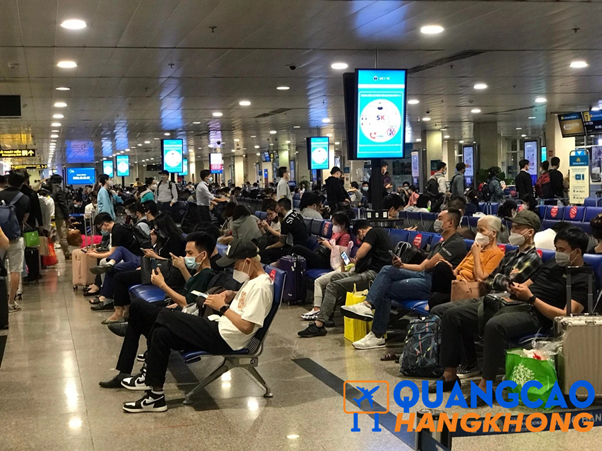 Biển hộp đèn quảng cáo sân bay Cần Thơ khu vực phòng chờ sân bay