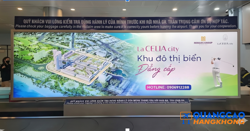 Biển hộp đèn quảng cáo sân bay
