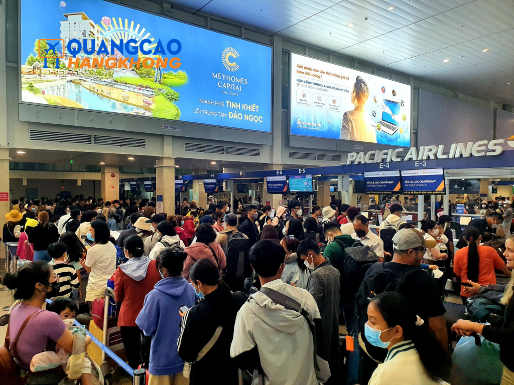 Quảng cáo màn hình LED sân bay Điện Biên tại khu vực soi chiếu an ninh