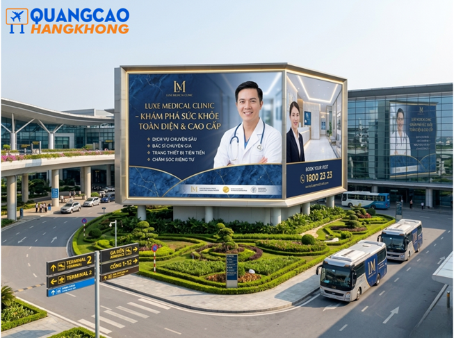 Pano quảng cáo tại sân bay mang lại trải nghiệm thị giác ấn tượng