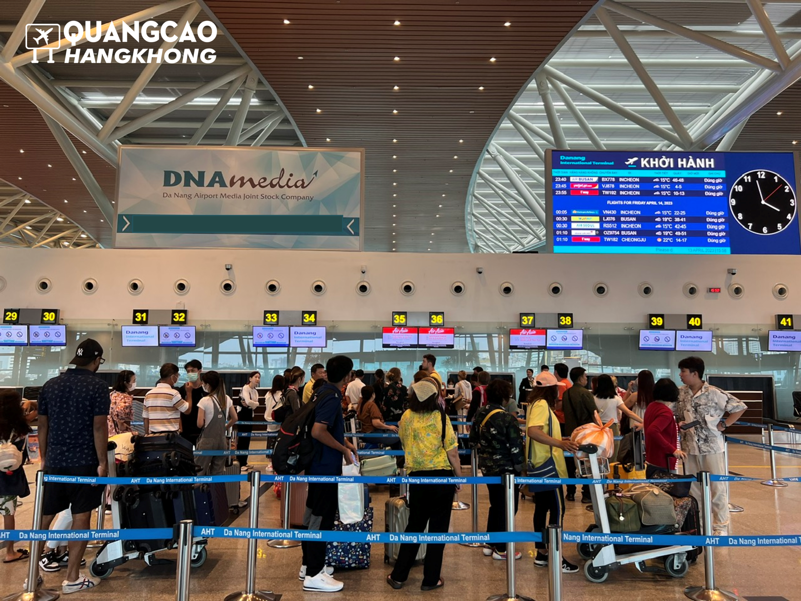 Quy trình triển khai pano quảng cáo tại sân bay Đà Nẵng