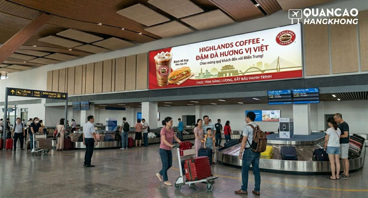 Pano quảng cáo tại khu vực ga đến