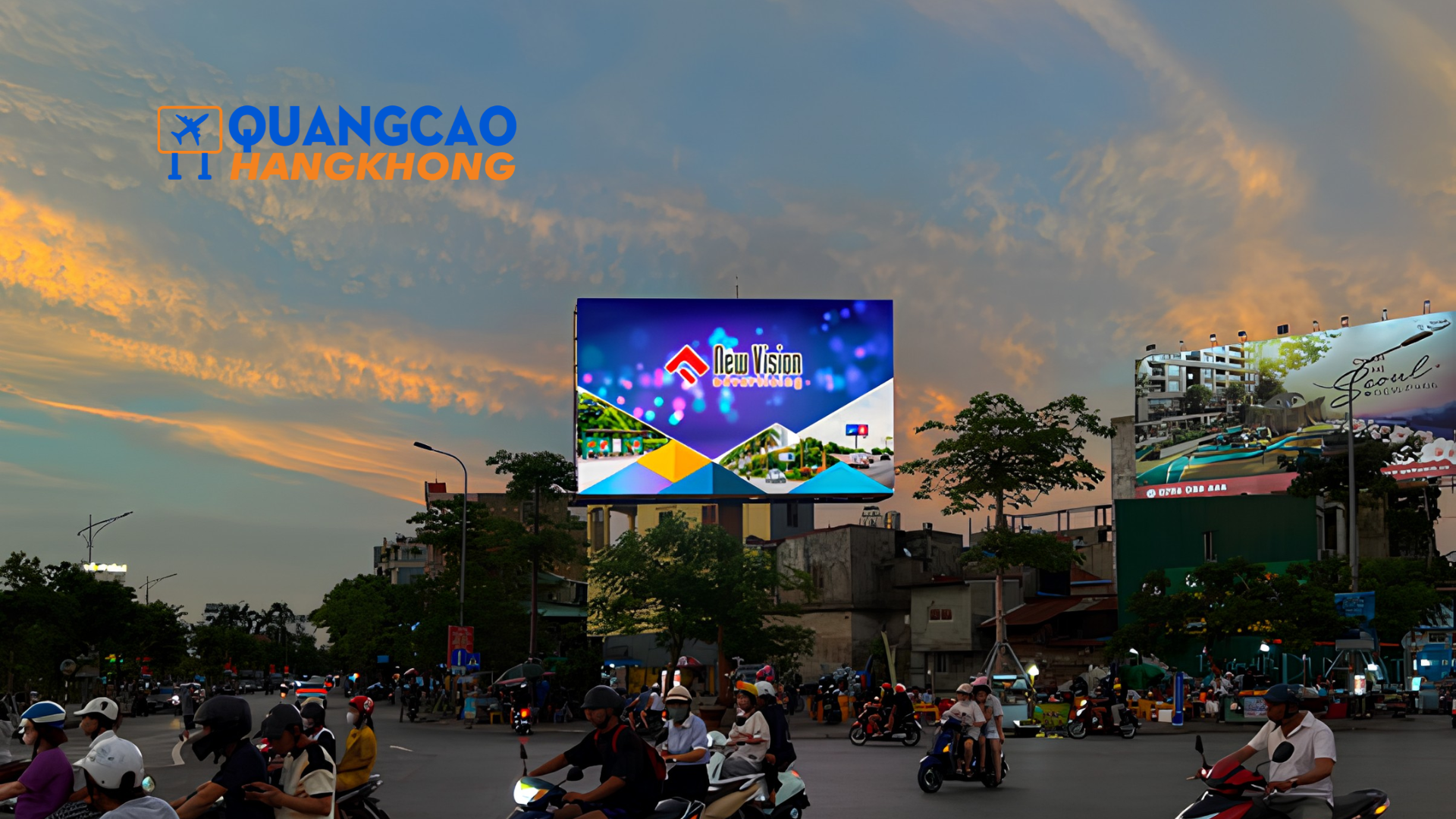 Quảng cáo pano sân bay Cát Bi mang lại hiệu quả nhận diện thương hiệu lâu dài. 