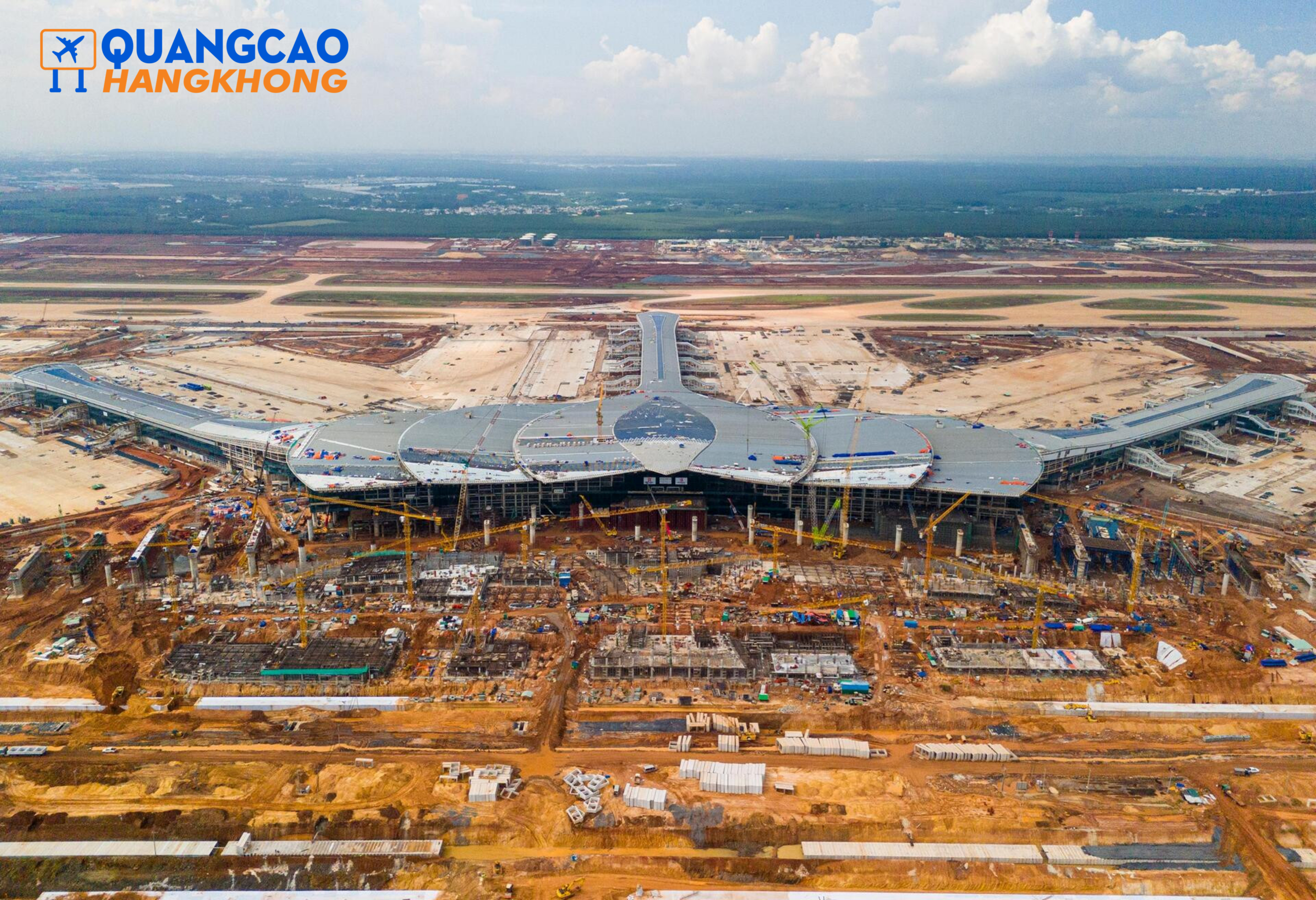 Sân bay Long Thành đang gấp rút trong giai đoạn hoàn thiện